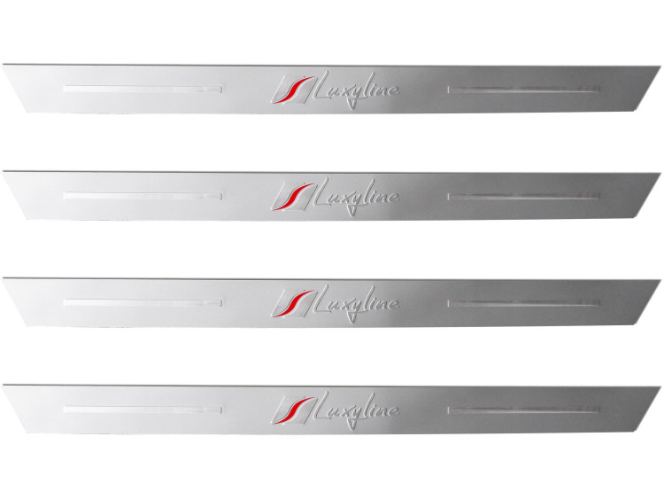 4 Luxyline-Einstiegsleisten aus Aluminium