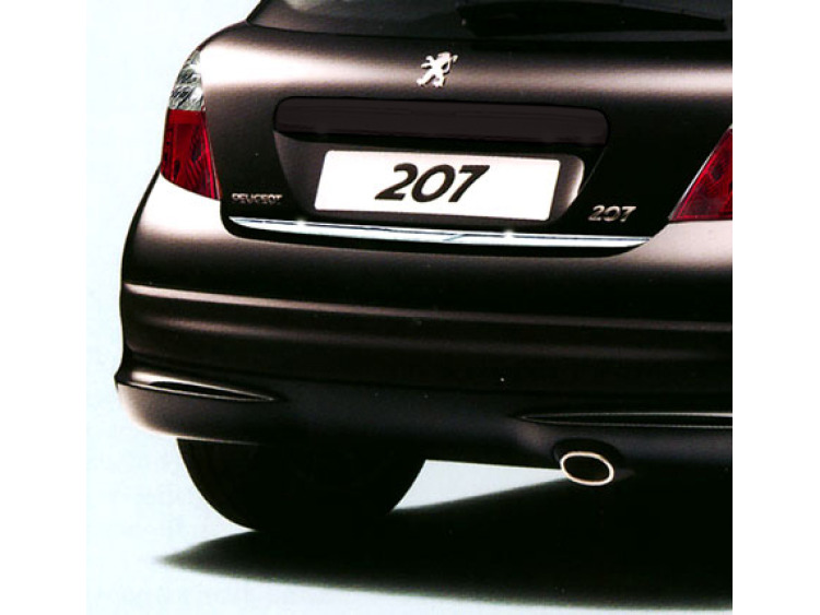 Chrom-Zierleiste f&uuml;r Kofferraum Peugeot 207 06-12 Peugeot 207 CC 07-15 Peugeot 207 SW 07-13