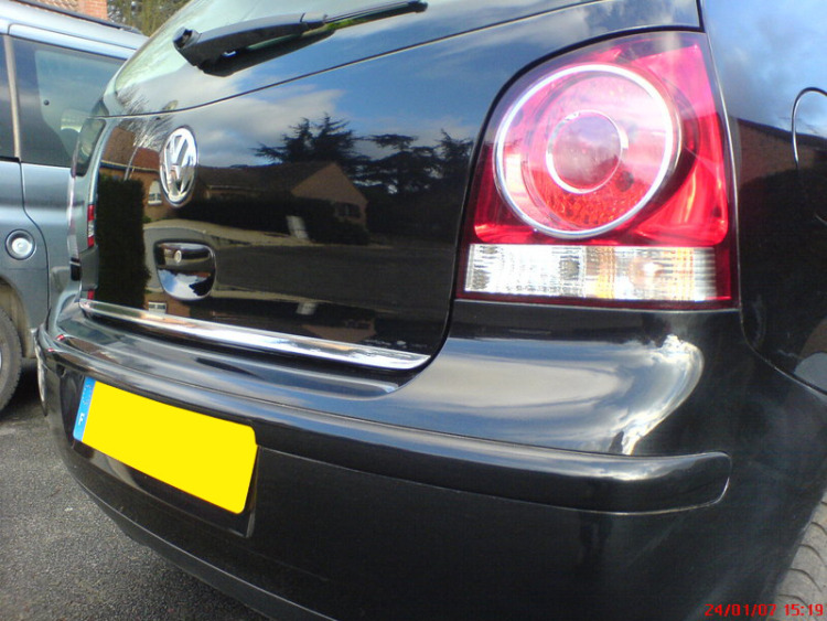 Chrom-Zierleiste f&uuml;r Kofferraum VW Polo 1 VW Polo 2 VW Polo 3 VW Polo 4 VW Polo 5 VW Polo 6