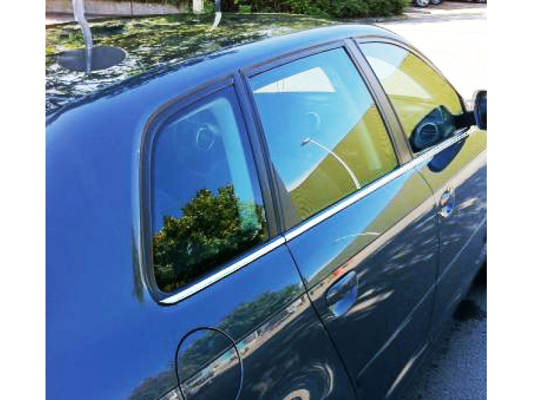 Chromleiste f&uuml;r die untere Fensterkontur Audi A3 s&eacute;rie 1 96-00 Audi A3 S&eacute;rie 1 Phase 2 00-03 Audi A3 s&eacute;rie 2 03-08 Audi A3 s&eacute;rie 2 phase 2 08-12 Audi A3 S&eacute;rie 2 Phase 2 Sportback 08-1 Audi A3 S&eacute;rie 2 