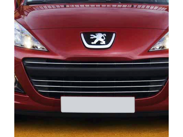 Chromleiste für Kühlergrill Peugeot 207 0612 Peugeot 207 CC 0715 Peugeot 207 SW 0713