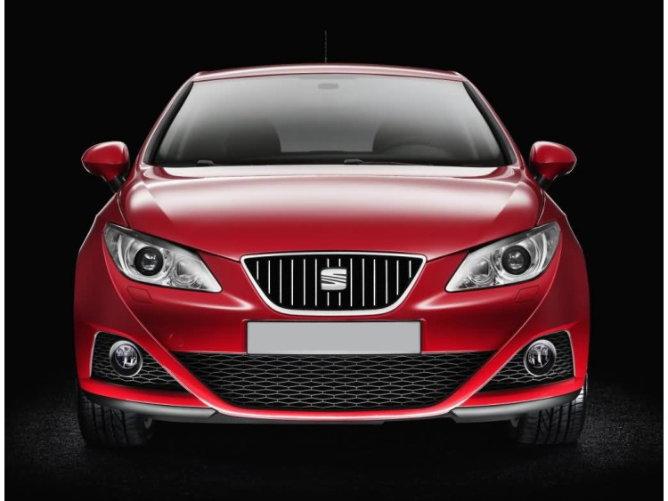 Chromleiste f&uuml;r K&uuml;hlergrill Seat Ibiza 08-17 & Seat Ibiza ST