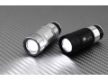 LED-Taschenlampe, aufladbar am Zigarettenanz&uuml;nder schwarz