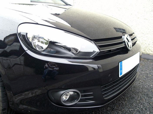 ZierChromleiste für KühlergrillOberteil VW Golf 6  VW Golf 6 cabriolet