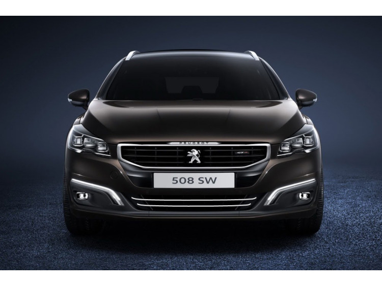 Zier-Chromleiste f&uuml;r K&uuml;hlergrill-Unterteil Peugeot 508 Berline phase 2 & Peugeot 508 SW phase 2