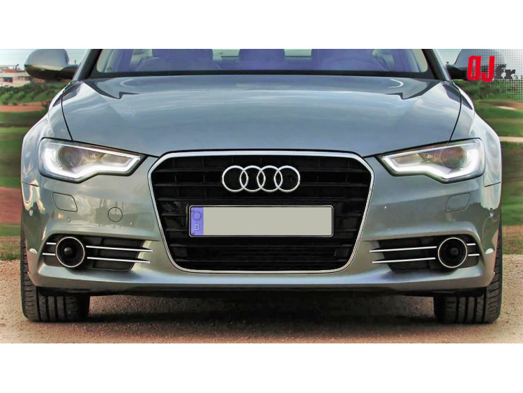Zier-Chromleiste f&uuml;r Nebelscheinwerfer Audi A6 S&eacute;rie 4 Avant 10-15 & Audi A6 S&eacute;rie 4 Berline 10-15