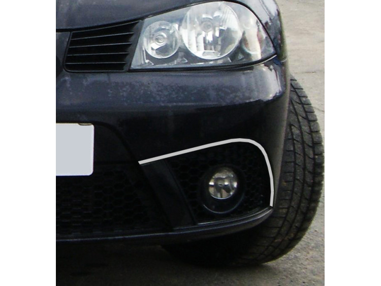 Zier-Chromleiste f&uuml;r Nebelscheinwerfer Seat Ibiza 01-08
