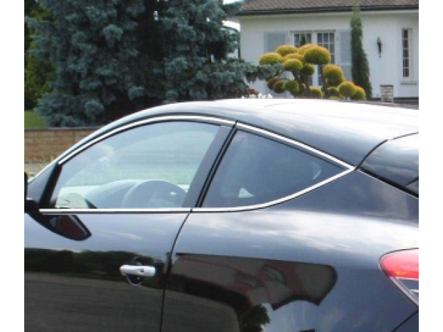 ZierChromleiste für seitliche Autofensterkonturen Renault Mégane III coupé 0812III phase 2 coupé 